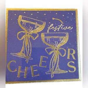 ANTHROPOLOGIE NWT festive cheers! Blue matches -125xt